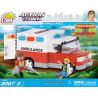 COBI 1765 non  XE CỨU THƯƠNG bộ đồ chơi xếp lắp ráp ghép mô hình City AMBULANCE V.2 Thành Phố 200 khối