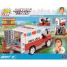 COBI 1765 non  XE CỨU THƯƠNG bộ đồ chơi xếp lắp ráp ghép mô hình City AMBULANCE V.2 Thành Phố 200 khối