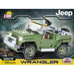 COBI 24260 non  XE JEEP. bộ đồ chơi xếp lắp ráp ghép mô hình Military Army JEEP WRANGLER Quân Sự Bộ Đội 250 khối