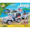 COBI 24193 non  HẢI QUÂN JEEP WILLIS bộ đồ chơi xếp lắp ráp ghép mô hình Military Army JEEP WILLYS MB NAVY Quân Sự Bộ Đội 180 khối