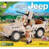 COBI 24093 non  WILLIS MB JEEP BẮC PHI 1943 bộ đồ chơi xếp lắp ráp ghép mô hình Military Army JEEP WILLYS MB NORTH AFRICA 1943 Quân Sự Bộ Đội 90 khối