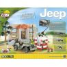 COBI 24302 non  WILLIS MB JEEP BARRACK AND CHECKPOINT bộ đồ chơi xếp lắp ráp ghép mô hình Military Army JEEP WILLYS MB BARRACKS WITH CHECKPOINT Quân Sự Bộ Đội 300 khối