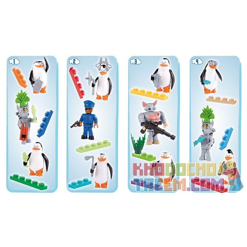 COBI 26003 non  3 NHÂN VẬT NHỎ VÀ PHỤ KIỆN bộ đồ chơi xếp lắp ráp ghép mô hình Collectable Minifigures 3 FIGURES & ACCESSORIES Búp Bê Sưu Tầm