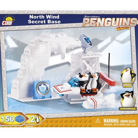 COBI 26151 non  CĂN CỨ BÍ MẬT CỦA GIÓ BẮC bộ đồ chơi xếp lắp ráp ghép mô hình Movie & Game NORTH WIND SECRET BASE Phim Và Trò Chơi 150 khối