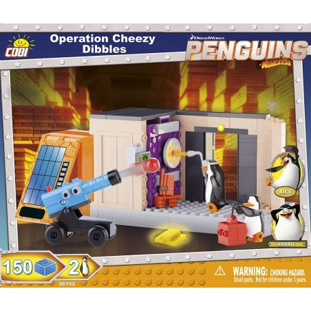 COBI 26152 non  HOẠT ĐỘNG CHEEZY DIBBLES bộ đồ chơi xếp lắp ráp ghép mô hình Movie & Game OPERATION CHEEZY DIBBLES Phim Và Trò Chơi 150 khối