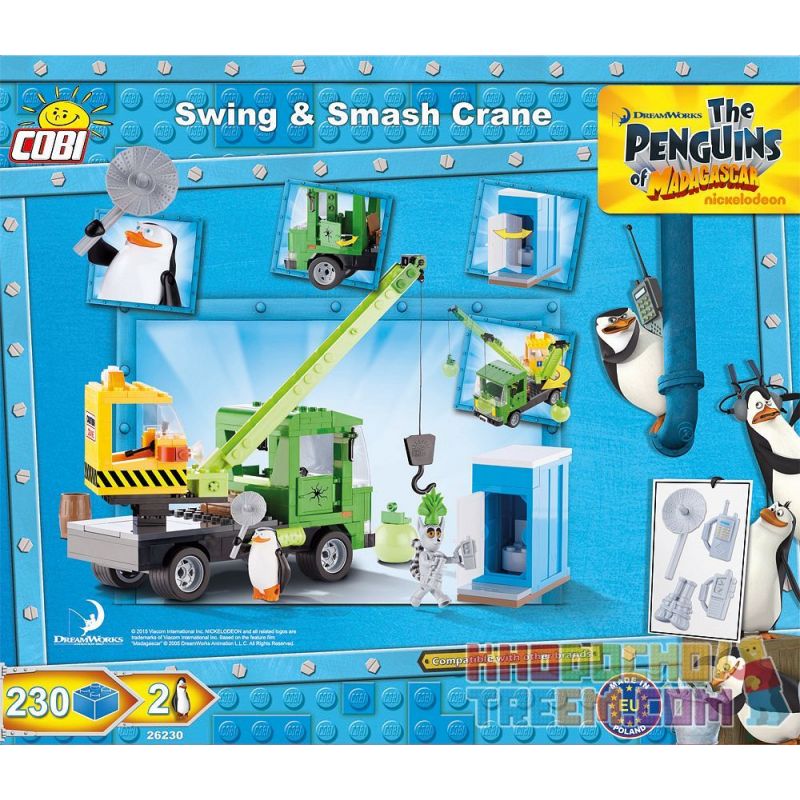 COBI 26230 non  CẦN TRỤC CON LẮC bộ đồ chơi xếp lắp ráp ghép mô hình Movie & Game SWING & SMASH CRANE Phim Và Trò Chơi 320 khối