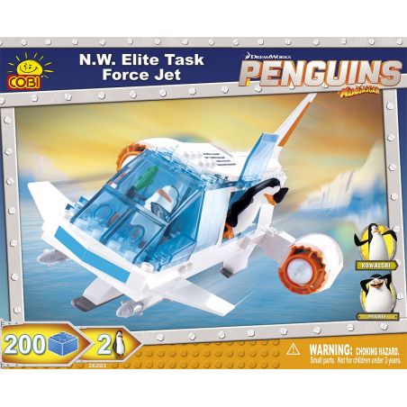COBI 26203 non  MÁY BAY SỨ MỆNH ƯU TÚ CỦA N.W. bộ đồ chơi xếp lắp ráp ghép mô hình Movie & Game N.W. ELITE TASK FORCE JET Phim Và Trò Chơi 200 khối