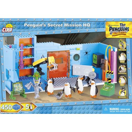 COBI 26481 non  TRỤ SỞ NHIỆM VỤ BÍ MẬT CỦA PENGUIN bộ đồ chơi xếp lắp ráp ghép mô hình Movie & Game PENGUIN'S SECRET MISSION HQ Phim Và Trò Chơi 450 khối