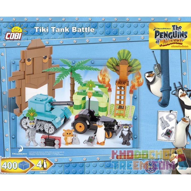 COBI 26401 non  TRẬN CHIẾN XE TĂNG TKI bộ đồ chơi xếp lắp ráp ghép mô hình Tank Battle TKI TANK BATTLE Xe Tăng Đối Đầu 400 khối