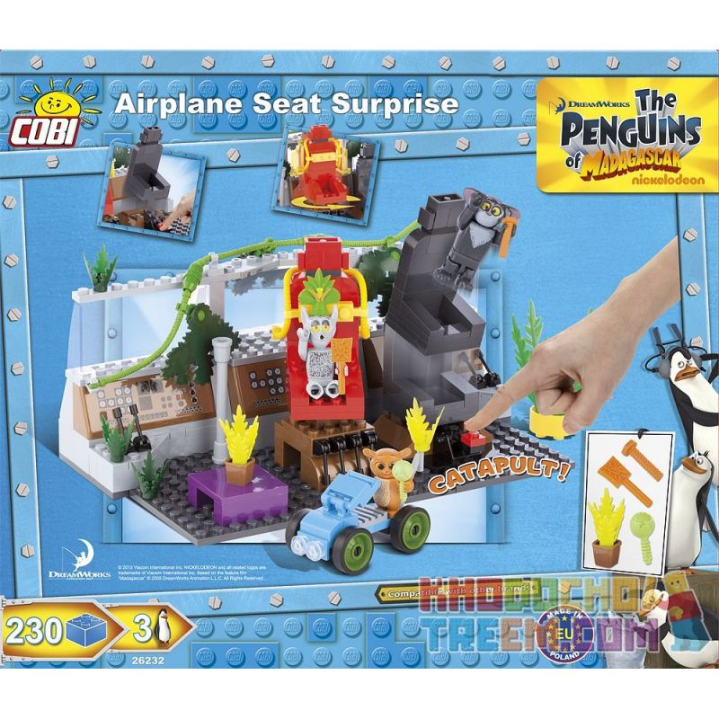 COBI 26232 non  GHẾ MÁY BAY BẤT NGỜ bộ đồ chơi xếp lắp ráp ghép mô hình Movie & Game AIRPLANE SEAT SURPRISE Phim Và Trò Chơi 230 khối