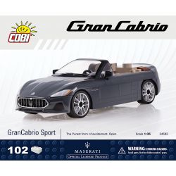COBI 24562 non  XE THỂ THAO MUI TRẦN MASERATI bộ đồ chơi xếp lắp ráp ghép mô hình Creator MASERATI GRANCABRIO SPORT Sáng Tạo 102 khối