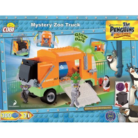 COBI 26301 non  XE TẢI SỞ THÚ BÍ ẨN bộ đồ chơi xếp lắp ráp ghép mô hình Movie & Game MYSTERY ZOO TRUCK Phim Và Trò Chơi 300 khối