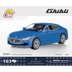 COBI 24564 non  MASERATI. bộ đồ chơi xếp lắp ráp ghép mô hình Creator MASERATI GHIBLI Sáng Tạo 103 khối