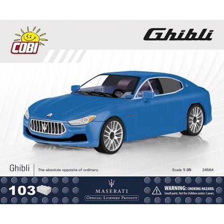 COBI 24564 non  MASERATI. bộ đồ chơi xếp lắp ráp ghép mô hình Creator MASERATI GHIBLI Sáng Tạo 103 khối