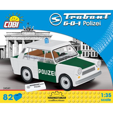 COBI 24541 non  TRABANT 601 CẢNH SÁT bộ đồ chơi xếp lắp ráp ghép mô hình Creator TRABANT 601 POLIZEI Sáng Tạo 82 khối