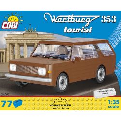 COBI 24543 non  WARTBURG 353 DU LỊCH bộ đồ chơi xếp lắp ráp ghép mô hình Creator WARTBURG 353 TOURIST Sáng Tạo 77 khối