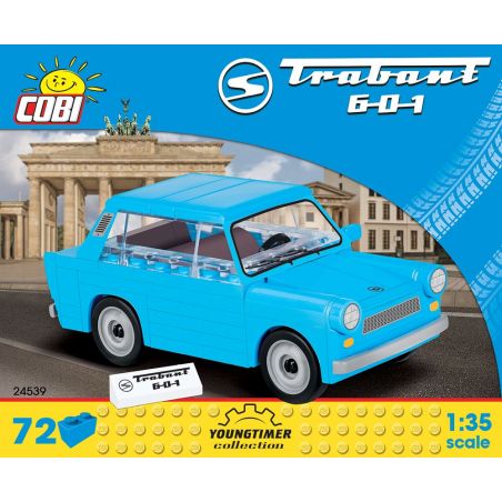 COBI 24539 non  TRABANT 601. bộ đồ chơi xếp lắp ráp ghép mô hình Creator Sáng Tạo 72 khối
