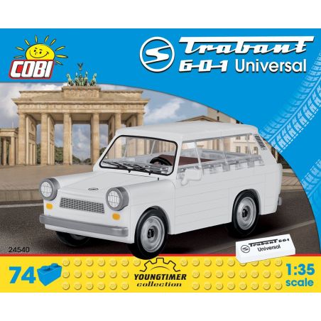 COBI 24540 non  TRABANT 601 UNIVERSAL. bộ đồ chơi xếp lắp ráp ghép mô hình Creator Sáng Tạo 74 khối