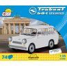 COBI 24540 non  TRABANT 601 UNIVERSAL. bộ đồ chơi xếp lắp ráp ghép mô hình Creator Sáng Tạo 74 khối