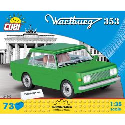 COBI 24542 non  WARTBURG 353. bộ đồ chơi xếp lắp ráp ghép mô hình Creator Sáng Tạo 73 khối