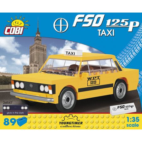 COBI 24547 non  TAXI FSO 125P bộ đồ chơi xếp lắp ráp ghép mô hình Creator FSO 125P TAXI Sáng Tạo 89 khối