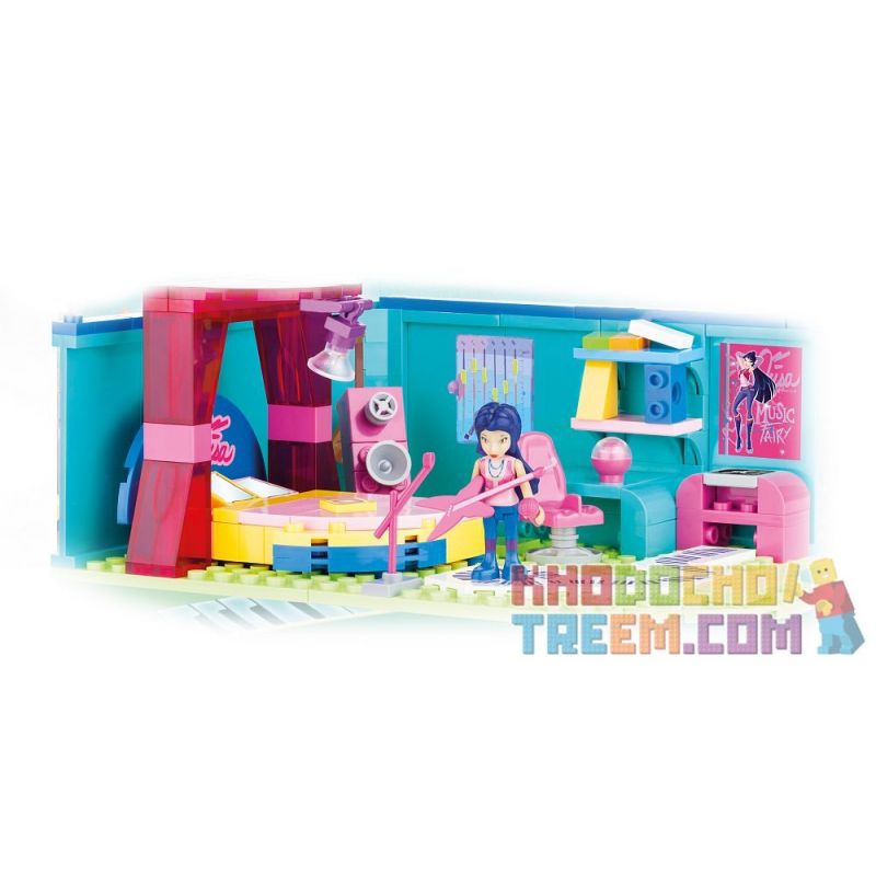 COBI 25142 non  PHÒNG CỦA MUSA bộ đồ chơi xếp lắp ráp ghép mô hình  MUSA'S ROOM Các Bạn Gái 140 khối