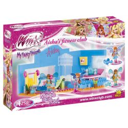 COBI 25254 non  CÂU LẠC BỘ SỨC KHỎE CỦA AISHA bộ đồ chơi xếp lắp ráp ghép mô hình  AISHA'S FITNESS CLUB Các Bạn Gái 250 khối