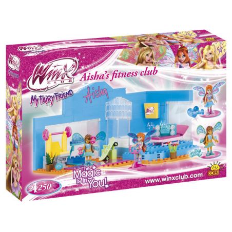 COBI 25254 non  CÂU LẠC BỘ SỨC KHỎE CỦA AISHA bộ đồ chơi xếp lắp ráp ghép mô hình  AISHA'S FITNESS CLUB Các Bạn Gái 250 khối