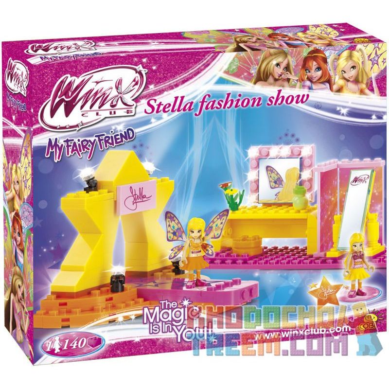 COBI 25141 non  CHƯƠNG TRÌNH THỜI TRANG STELLA bộ đồ chơi xếp lắp ráp ghép mô hình  STELLA FASHION SHOW Các Bạn Gái 140 khối
