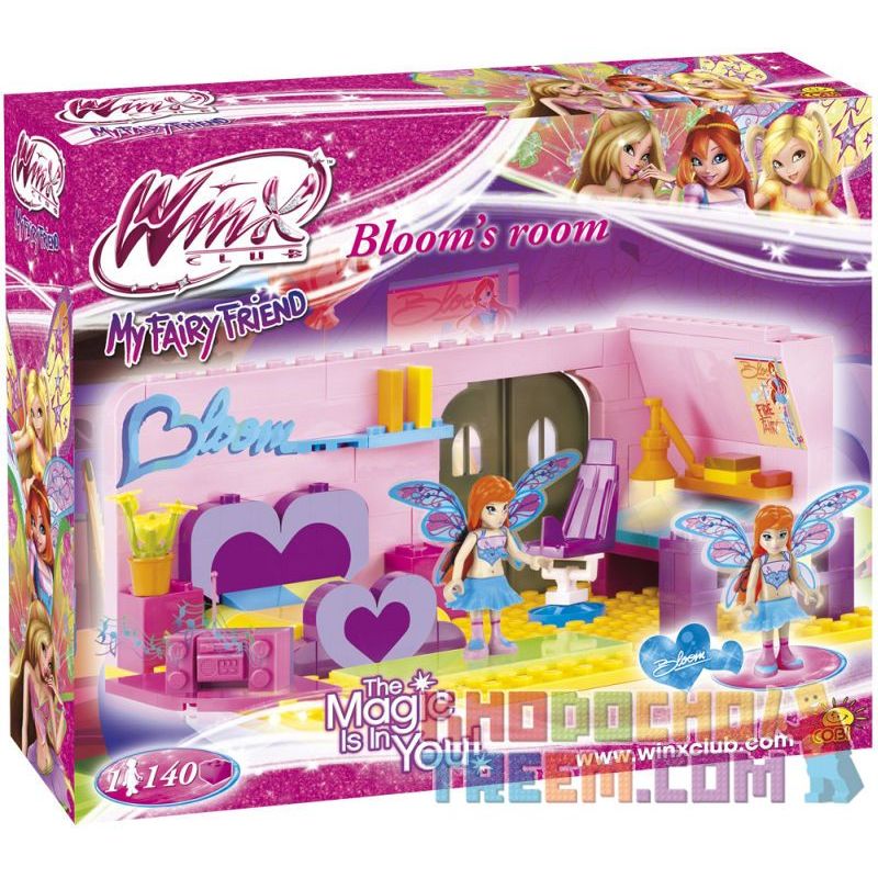 COBI 25140 non  PHÒNG CỦA BLOOM bộ đồ chơi xếp lắp ráp ghép mô hình  BLOOM'S ROOM Các Bạn Gái 140 khối