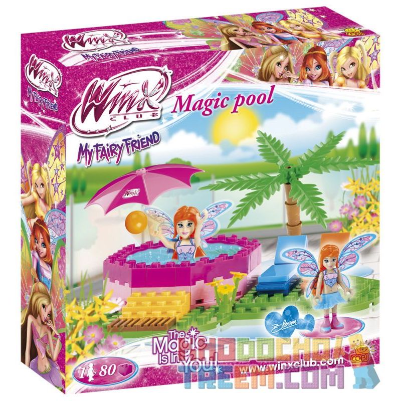COBI 25082 non  HỒ BƠI MA THUẬT bộ đồ chơi xếp lắp ráp ghép mô hình  MAGIC POOL Các Bạn Gái 80 khối