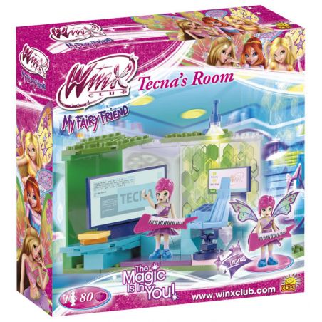 COBI 25081 non  PHÒNG CỦA TECNA bộ đồ chơi xếp lắp ráp ghép mô hình  TECNA'S ROOM Các Bạn Gái 80 khối