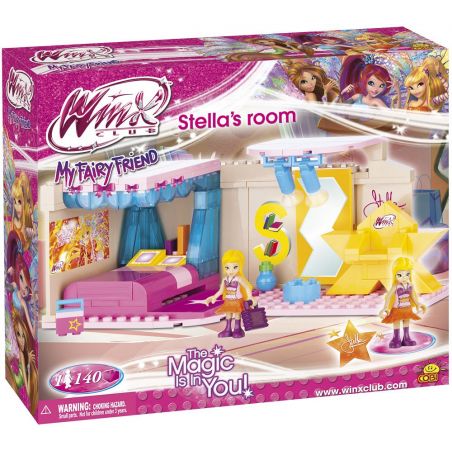COBI 25143 non  PHÒNG CỦA STELLA bộ đồ chơi xếp lắp ráp ghép mô hình  STELLA'S ROOM Các Bạn Gái 140 khối
