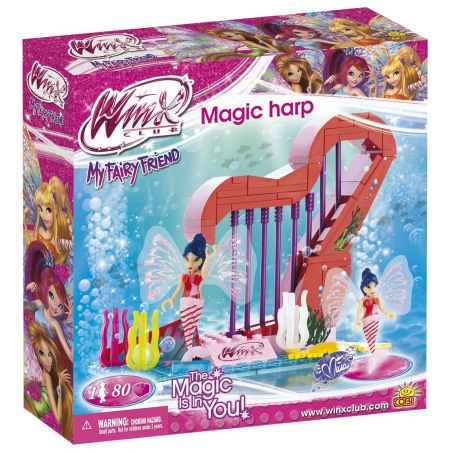 COBI 25084 non  ĐÀN HẠC MA THUẬT bộ đồ chơi xếp lắp ráp ghép mô hình  MAGIC HARP Các Bạn Gái 80 khối