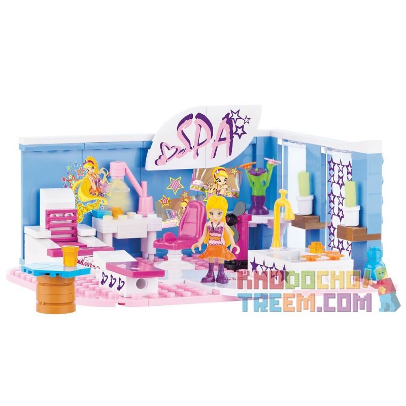 COBI 25144 non  WINX SPA. bộ đồ chơi xếp lắp ráp ghép mô hình  Các Bạn Gái 140 khối