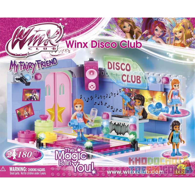 COBI 25181 non  CÂU LẠC BỘ VŨ TRƯỜNG WINX bộ đồ chơi xếp lắp ráp ghép mô hình  WINX DISCO CLUB Các Bạn Gái 180 khối