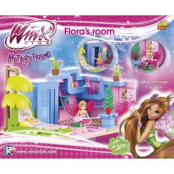 COBI 25180 non  PHÒNG CỦA FLORA bộ đồ chơi xếp lắp ráp ghép mô hình  FLORA'S ROOM Các Bạn Gái 180 khối