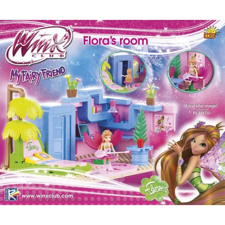 COBI 25180 non  PHÒNG CỦA FLORA bộ đồ chơi xếp lắp ráp ghép mô hình  FLORA'S ROOM Các Bạn Gái 180 khối
