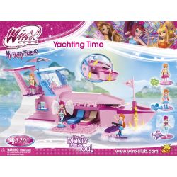 COBI 25321 non  THỜI GIAN DU THUYỀN bộ đồ chơi xếp lắp ráp ghép mô hình  YACHTING TIME Các Bạn Gái 320 khối