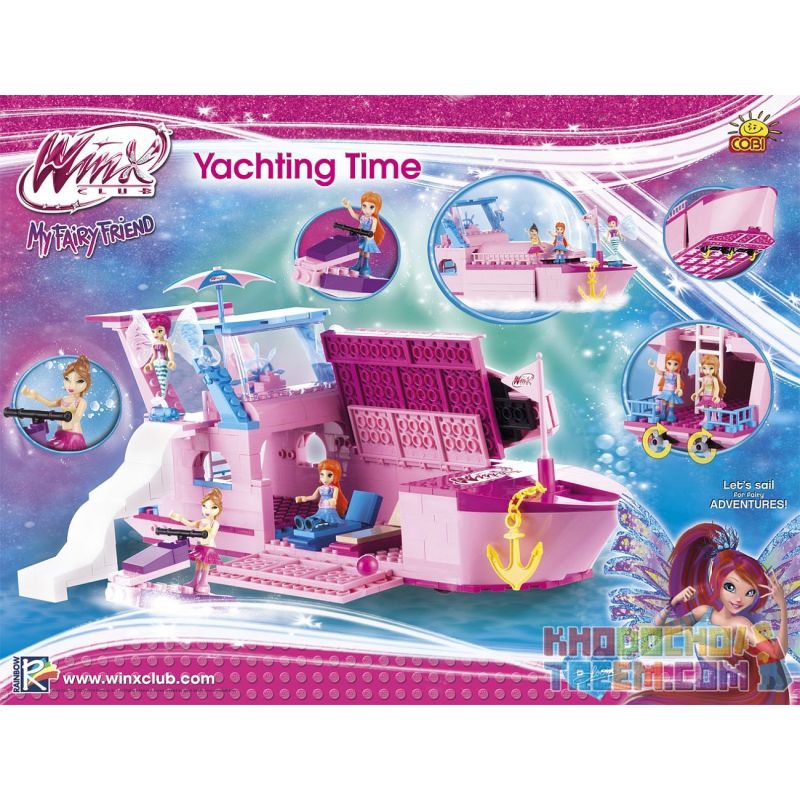 COBI 25321 non  THỜI GIAN DU THUYỀN bộ đồ chơi xếp lắp ráp ghép mô hình  YACHTING TIME Các Bạn Gái 320 khối