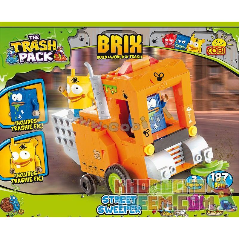 COBI 6241 non  XE QUÉT ĐƯỜNG bộ đồ chơi xếp lắp ráp ghép mô hình Street STREET SWEEPER Đường Phố 187 khối