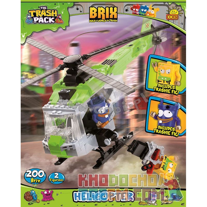 COBI 6245 non  MÁY BAY TRỰC THĂNG bộ đồ chơi xếp lắp ráp ghép mô hình HELICOPTER 200 khối