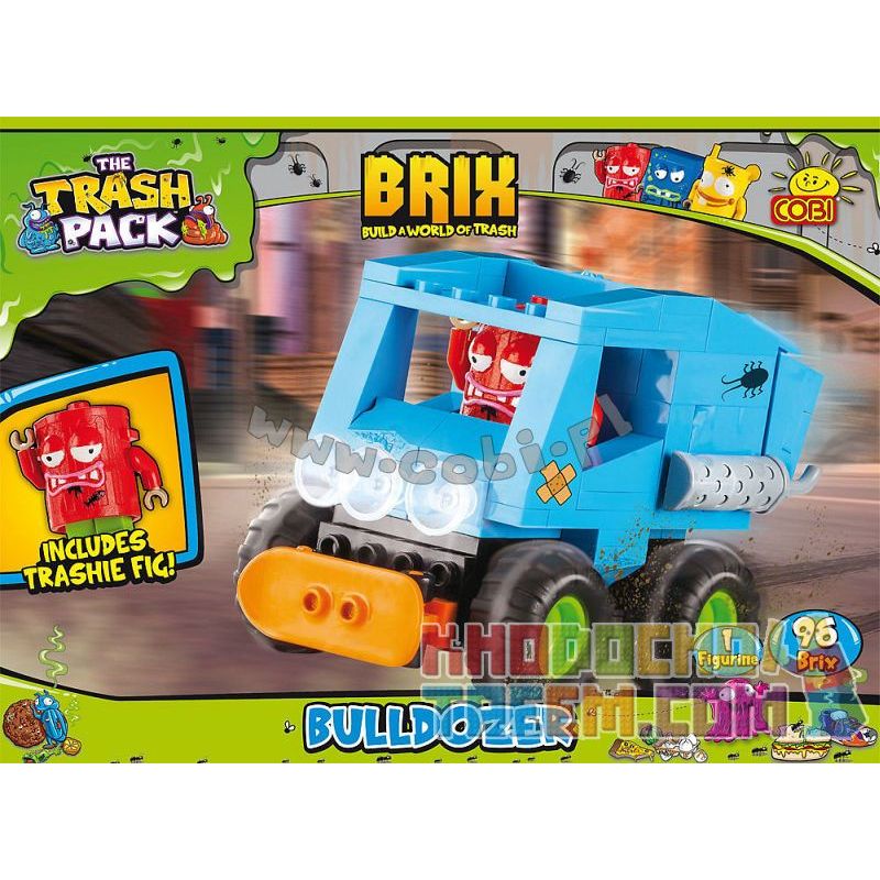 COBI 6246 non  CHIẾC XE ỦI bộ đồ chơi xếp lắp ráp ghép mô hình BULLDOZER 96 khối