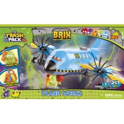 COBI 6262 non  ĐỐNG ĐỔ NÁT bộ đồ chơi xếp lắp ráp ghép mô hình PLANE WRECK 257 khối