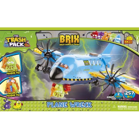 COBI 6262 non  ĐỐNG ĐỔ NÁT bộ đồ chơi xếp lắp ráp ghép mô hình PLANE WRECK 257 khối