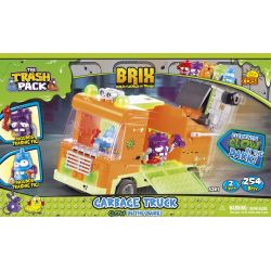 COBI 6261 non  XE RÁC HUỲNH QUANG bộ đồ chơi xếp lắp ráp ghép mô hình GARBAGE TRUCK GLOW 254 khối