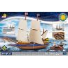 COBI 21077 non  CÓ THỂ HOA SỐ bộ đồ chơi xếp lắp ráp ghép mô hình Pirates Of The Caribbean PILGRIM SHIP MAYFLOWER Cướp Biển Vùng Caribe 640 khối
