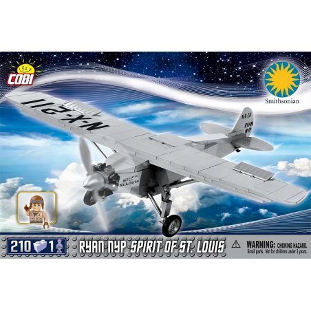 COBI 21074 non  SHENGLUO SPIRIT SỐ bộ đồ chơi xếp lắp ráp ghép mô hình RYAN NYP SPIRIT OF ST. LOUIS 210 khối
