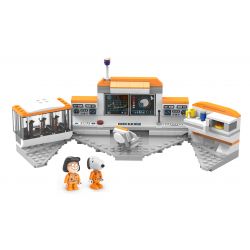 LINOOS LN8016 8016 non  TRUNG TÂM CHỈ HUY bộ đồ chơi xếp lắp ráp ghép mô hình Snoopy SNOOPY SPACE TRAVELER Chú Chó 197 khối