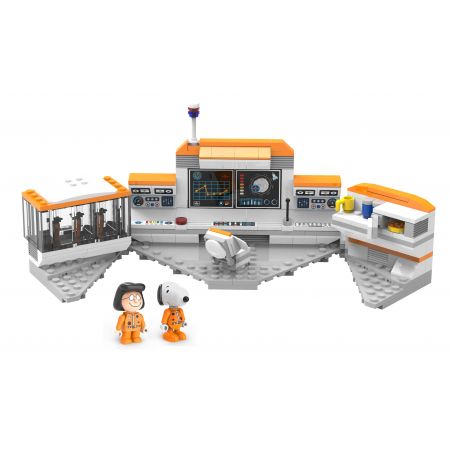 LINOOS LN8016 8016 non  TRUNG TÂM CHỈ HUY bộ đồ chơi xếp lắp ráp ghép mô hình Snoopy SNOOPY SPACE TRAVELER Chú Chó 197 khối